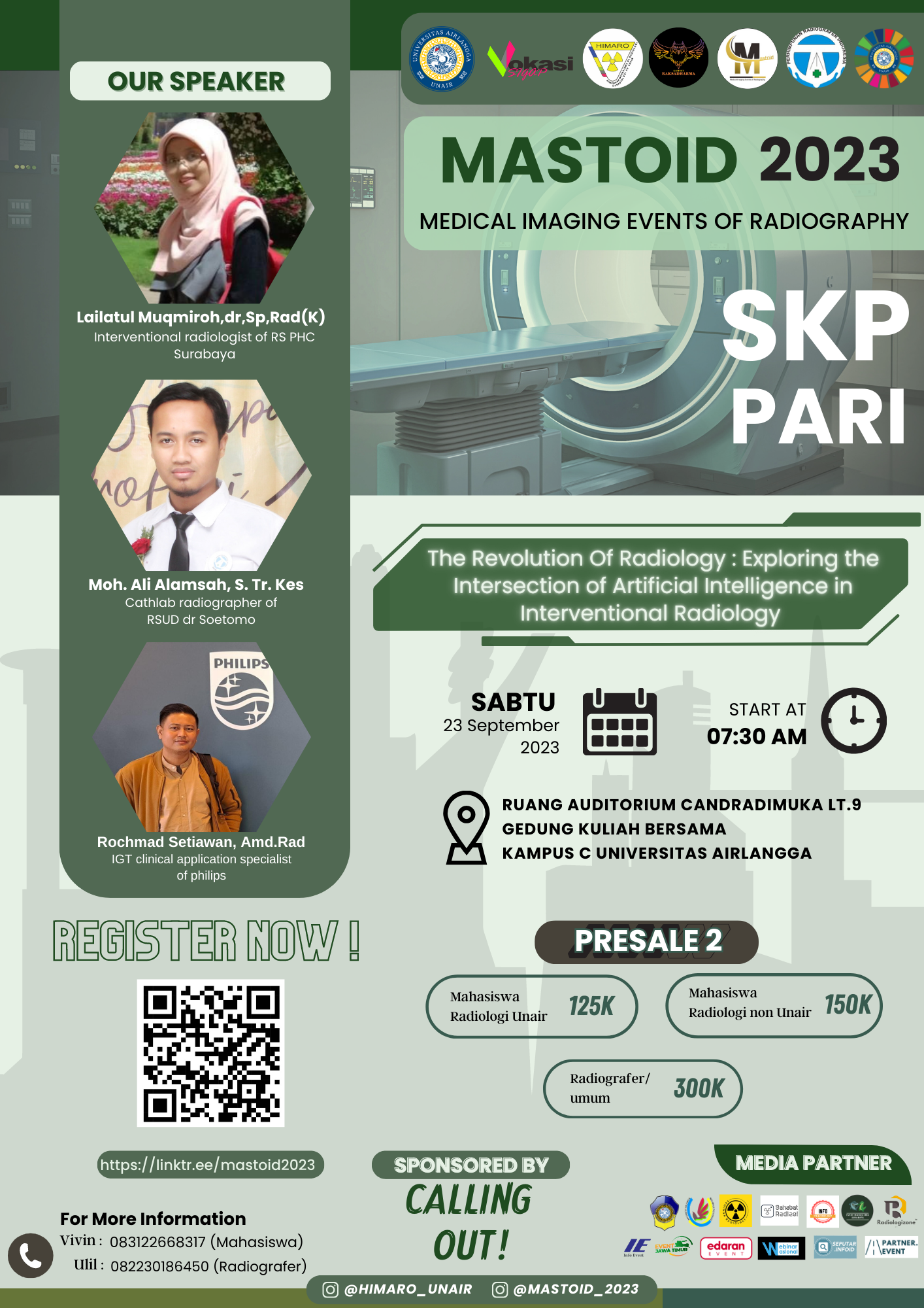 Seminar Lokal Pengda PARI Jawa Timur : The Revolution Of Radiolog, Exploring the Intersection of Artificial Intelligence in Interventional Radiology